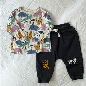 Zoo Print Hanna Andersson set